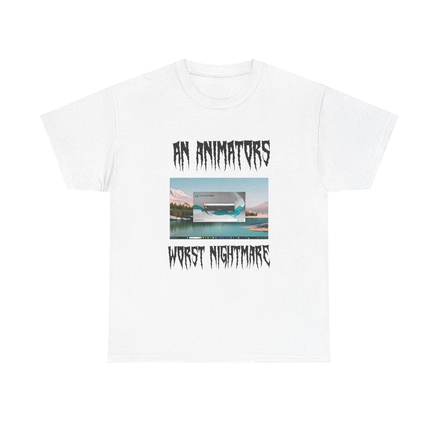 Unisex Heavy Cotton Tee - "An Animator's Worst Nightmare" Graphic T-Shirt